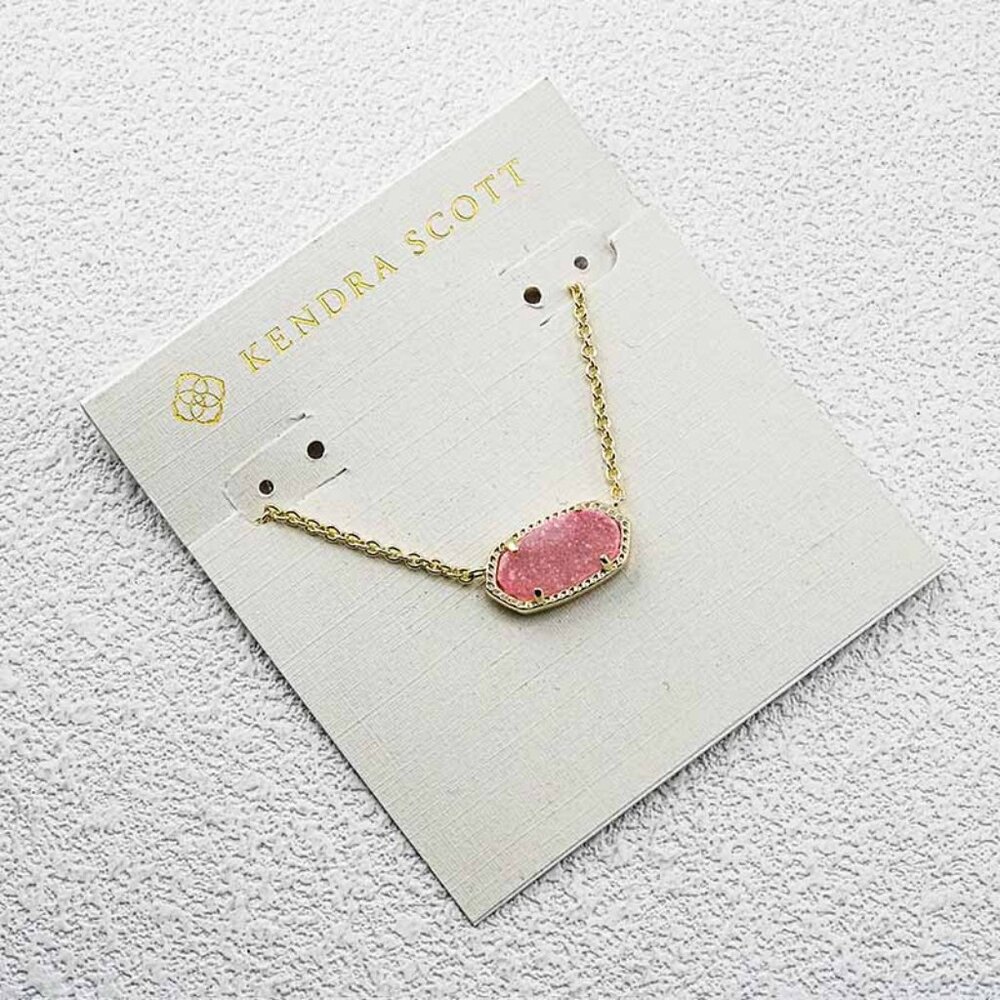 Kendra Scott Pink Quartz Necklace